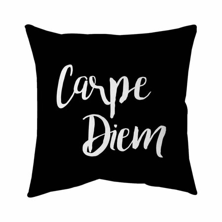 BEGIN HOME DECOR 26 x 26 in. Carpe Diem 2-Double Sided Print Indoor Pillow 5541-2626-TY23